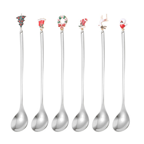 Stainless Steel Christmas Spoon Fork Set6pcs 1