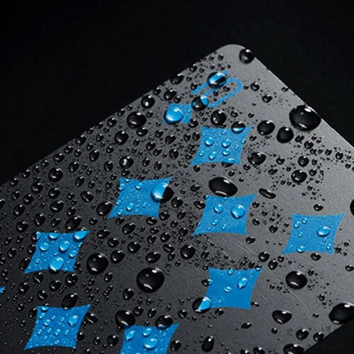 Waterproof PVC Playing Cards Black 54pcs 2
