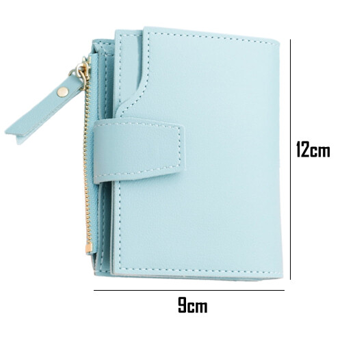 Women's Triple-Fold Zipper Wallet with Card Slots 1