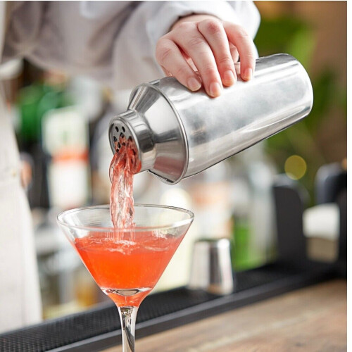 Cocktailshaker i rostfritt stål, 3-delat set 1