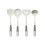 Spatule en silice avec anneau doré (1 pièce) 2