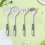 Spatule en silice avec anneau doré (1 pièce) 4