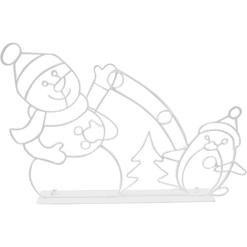 Glowing Snowball Light String Frame for Outdoor Christmas 1