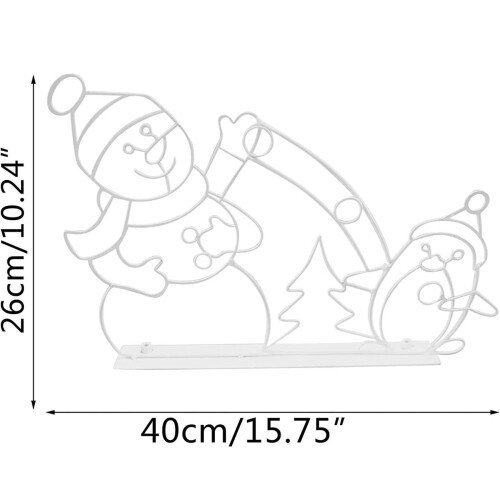 Glowing Snowball Light String Frame for Outdoor Christmas 2