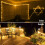 LED Rope Lights Battery Powered 39ft 100 LEDs Warm White 3
