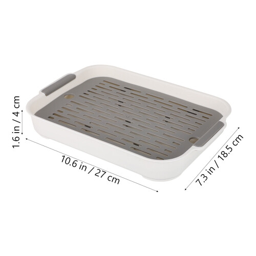 PP-Abtropfschale mit Filter – 27 x 18,5 cm 1