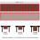 Julerød tartan bordløper 33 x 122 cm 5