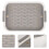 PP-Abtropfschale mit Filter – 27 x 18,5 cm 3
