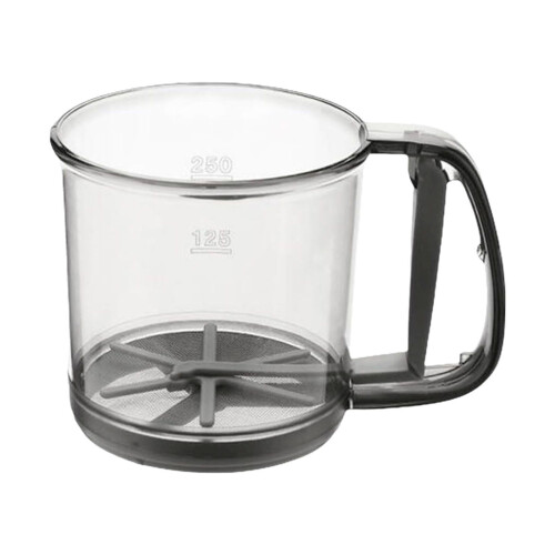 Flour Duster Sifter with Hand Crank and Mesh Sieve 1