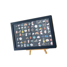 High Quality Leather Pin Display Box Featuring Dust Resistant-L