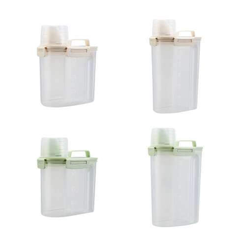 Multipurpose Household Storage Box Dog Cats-Offwhites 1.7L 1