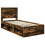 vidaXL Bed Frame with Headboard Smoked Oak 75 x 190 cm Solid Pine Wood 4