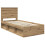 vidaXL Bed Frame Artisian Oak 75 x 190 cm Solid Pine Wood 4
