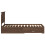 vidaXL Bed Frame Brown Oak and Silver 75 x 190 cm Engineered Wood 8