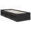vidaXL Bed Frame with Headboard Black 75 x 190 cm Solid Pine Wood 5