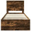 vidaXL Bed Frame with Headboard Smoked Oak 75 x 190 cm Solid Pine Wood 7