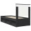 vidaXL Bed Frame Black and Silver 75 x 190 cm Engineered Wood 9