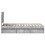 vidaXL Bed Frame Concerte Grey 75 x 190 cm Solid Pine Wood 8