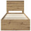 vidaXL Bed Frame Artisian Oak 75 x 190 cm Solid Pine Wood 7