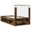 vidaXL Bed Frame with Headboard Smoked Oak 75 x 190 cm Solid Pine Wood 9