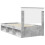 vidaXL Bed Frame Concerte Grey 75 x 190 cm Solid Pine Wood 9
