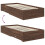 vidaXL Bed Frame Brown Oak and Silver 75 x 190 cm Engineered Wood 12