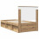 vidaXL Bed Frame Artisian Oak 75 x 190 cm Solid Pine Wood 9