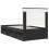 vidaXL Bed Frame with Headboard Black 75 x 190 cm Solid Pine Wood 9