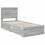 vidaXL Bed Frame Grey Sonoma and Silver 75 x 190 cm Engineered Wood 4