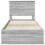 vidaXL Bed Frame Grey Sonoma and Silver 75 x 190 cm Engineered Wood 7