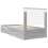 vidaXL Bed Frame Grey Sonoma and Silver 75 x 190 cm Engineered Wood 9