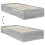 vidaXL Bed Frame Grey Sonoma and Silver 75 x 190 cm Engineered Wood 12