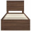 vidaXL Bed Frame with Headboard Brown Oak 75 x 190 cm Solid Pine Wood 7