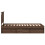 vidaXL Bed Frame with Headboard Brown Oak 75 x 190 cm Solid Pine Wood 8