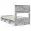 vidaXL Bed Frame Concerte Grey 90 x 190 cm Solid Pine Wood 9