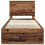 vidaXL Bed Frame with Headboard Old Wood 75 x 190 cm Solid Pine Wood 7