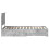 vidaXL Bed Frame Concrete Grey and Silver 75 x 190 cm Engineered Wood 8