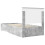vidaXL Bed Frame Concrete Grey and Silver 75 x 190 cm Engineered Wood 9