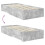 vidaXL Bed Frame Concrete Grey and Silver 75 x 190 cm Engineered Wood 12