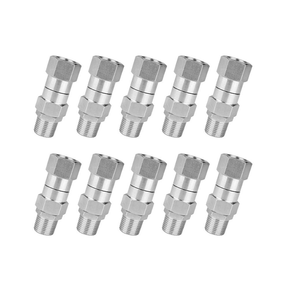 10X High Pressure Washer Swivel Joint 3/8 Inch Pressure Washer Hose Fittings 360 Degree Rotation Connector Car Washing 6033970342362