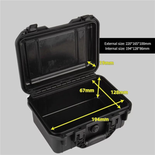 2X Toolbox Safety Protector Box Organizer Hardware Storage Tool Case Impact Resistant Equipment Instrument Box