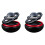 2X Auto Solar Power Luft Erfrischer, Aromatherapie Duft Diffusor Interstellar Suspension Doppel Ring Luft Diffusor, Schwarz 1