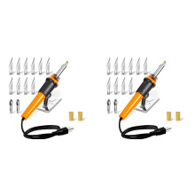 2X Outil de Coupe en Plastique à Couteau Chaud Kit de Pyrogravure Électrique pour Outil de Pyrogravure sur Bois en Plastique - Outils de Pyrogravure