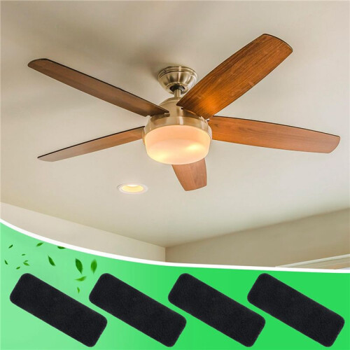 80 Stück Deckenventilator-Flügelfilter, Deckenventilator-Luftfilter, Ventilator-Luftreiniger-Pads, Kokosnuss-Carbon-Deckenventilator-Luftfilter