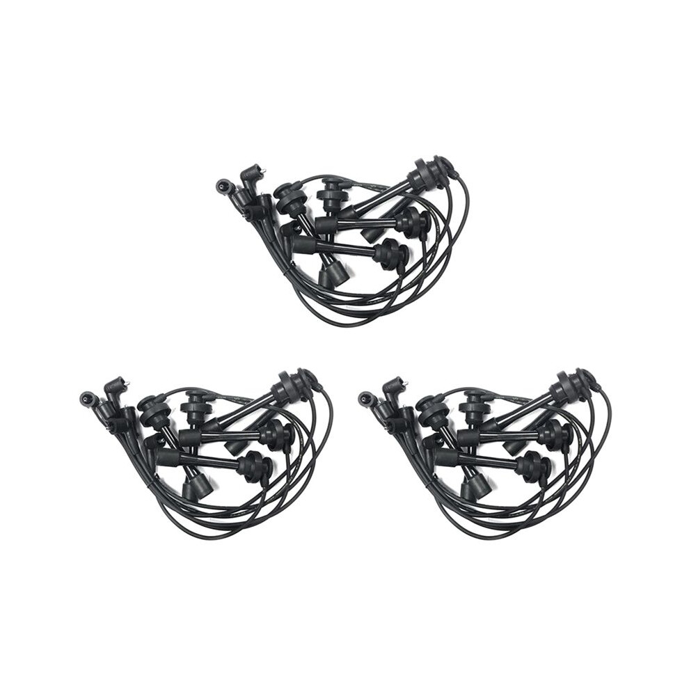 3 Set Cable Set For Pajero Montero Sport Challenger Nativa Triton L200 6G72 6G74 Md371794 Md338249 Black 4711631987542