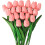 Tulipani artificiali rosa, 10 pezzi, 34 cm 1