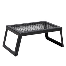 Összecsukható acél tábortűz grillsütő 18x12 hüvelyk