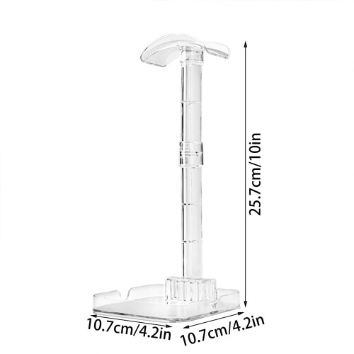 Transparent akryl hovedtelefonstativ, 1 stk. 2