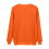 Women's Orange Long Sleeve Sweatshirt, Polyester Pullover 4