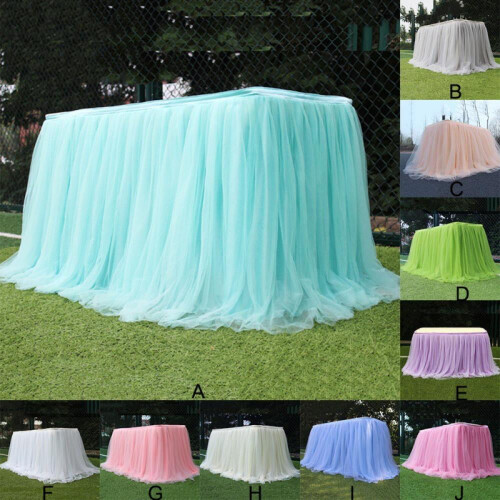 Tulle Table Skirt for Rectangular Tables – 100 x 75 cm 1